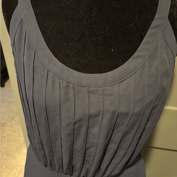 Banana Republic Navy Maxi Dress w/ Pockets Sz 2 - Picture 6 of 10